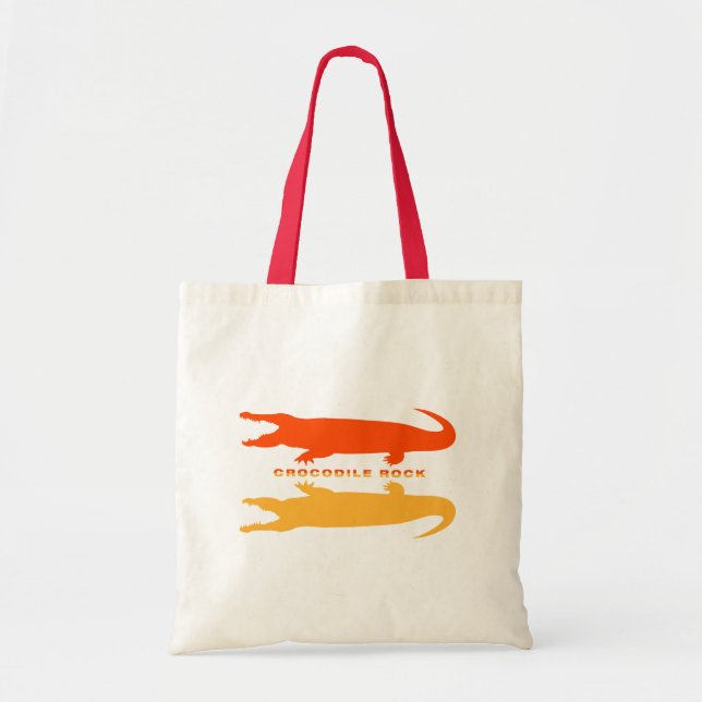 Crocodile Reflection (Orange) Tote Bag (Front)