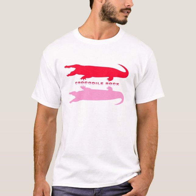 Crocodile Reflection (Red) T-Shirt (Front)
