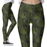 Crocodile Skin Dragon Scales Green Swamp Monster Leggings<br><div class="desc">Step into a world of fantasy with these realistic crocodile skin dragon scales leggings. The detailed green reptilian pattern makes them perfect for cosplay, fantasy dress-up, or theatrical performances. Inspired by swamp creatures, mythical dragons, and reptilian beasts, these leggings are great for themed events, costume parties, or adding an alternative...</div>