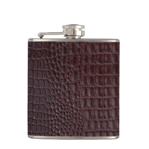 Crocodile Skin Flask