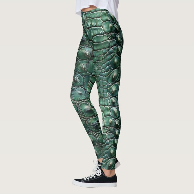 Crocodile Skin Pattern Leggings (Left)