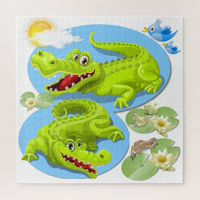 Crocodile Smile Jigsaw Puzzle (Vertical)