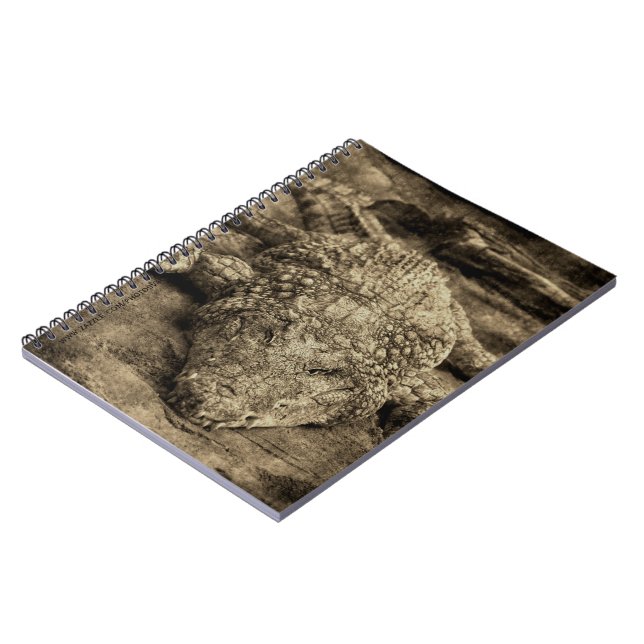 Crocodile Spiral Notebook (Left Side)