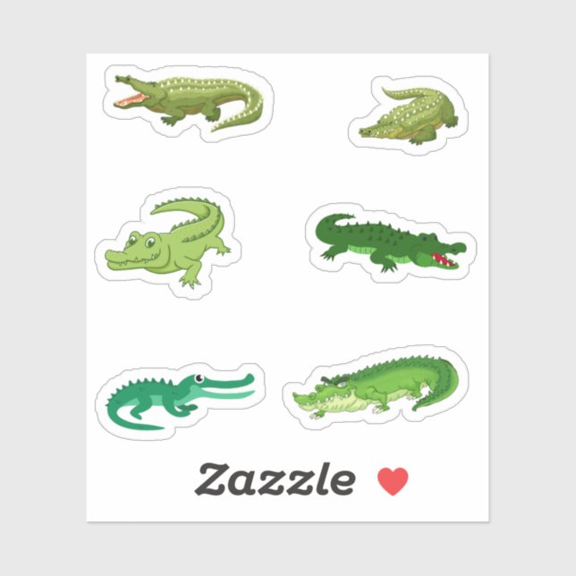 Crocodile Stickers (Sheet)