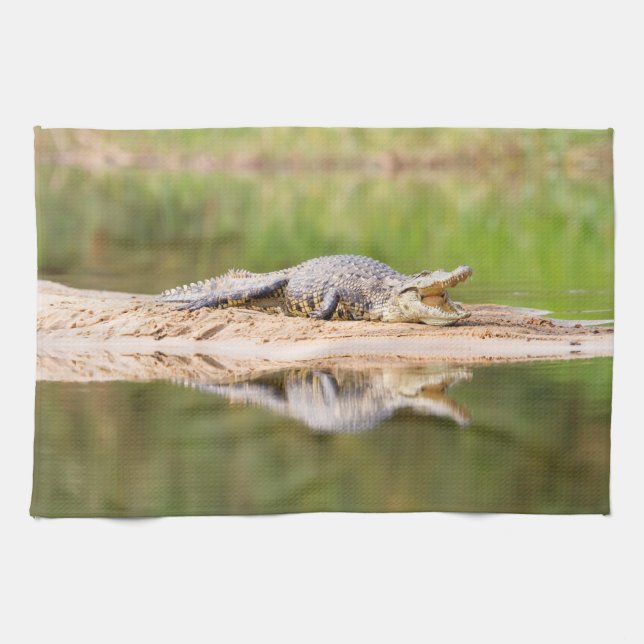Crocodile Tea Towel (Horizontal)