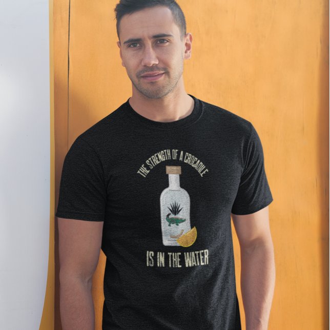 Crocodile Tequila Bottle Worm Funny Saying  T-Shirt (Creator Uploaded)