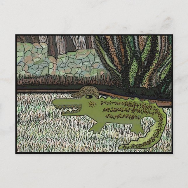Crocodile Walk Postcard (Front)