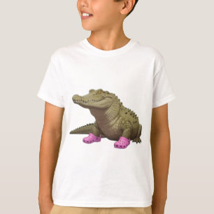 Crocodile wearing croc shoes  T-Shirt