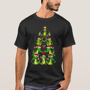 Crocodile Xmas Decoration Santa Hat Crocodile Chri T-Shirt