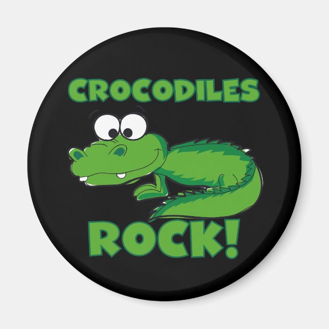 Crocodiles Rock Magnet (Front)