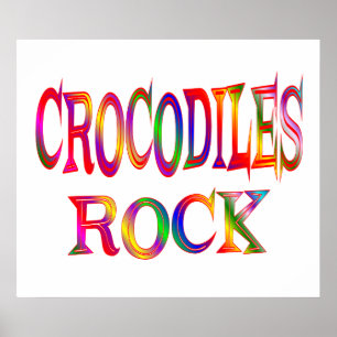 Crocodiles Rock Poster