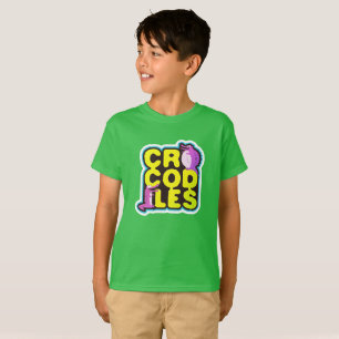 Crocodiles with two happy crocs - vivid T-Shirt