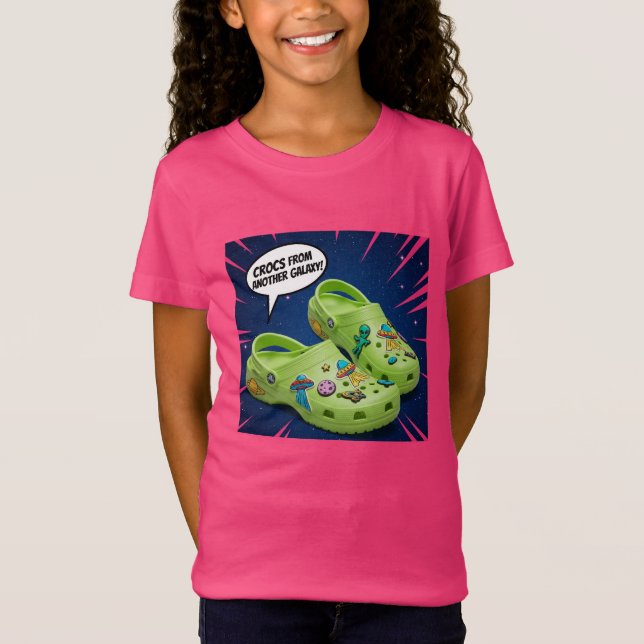  Crocs from Another Galaxy, by Natasha Us   T-Shirt (Front)
