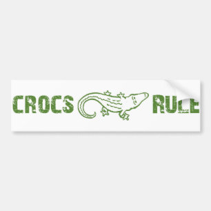 Crocs Rule Bumper Sticker