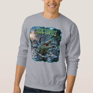 Croctopus Photographic – Crocodile Octopus Scary Sweatshirt
