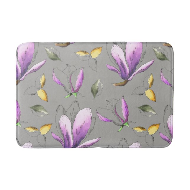 Crocus Blooms Bath Mat (Front)