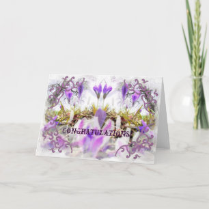 Crocus Congratulation Card