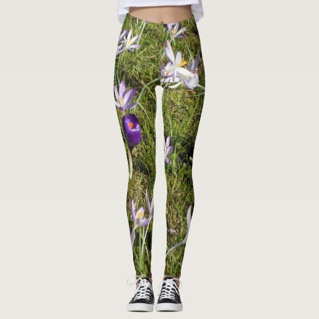 Crocus Flower Leggings (Front)