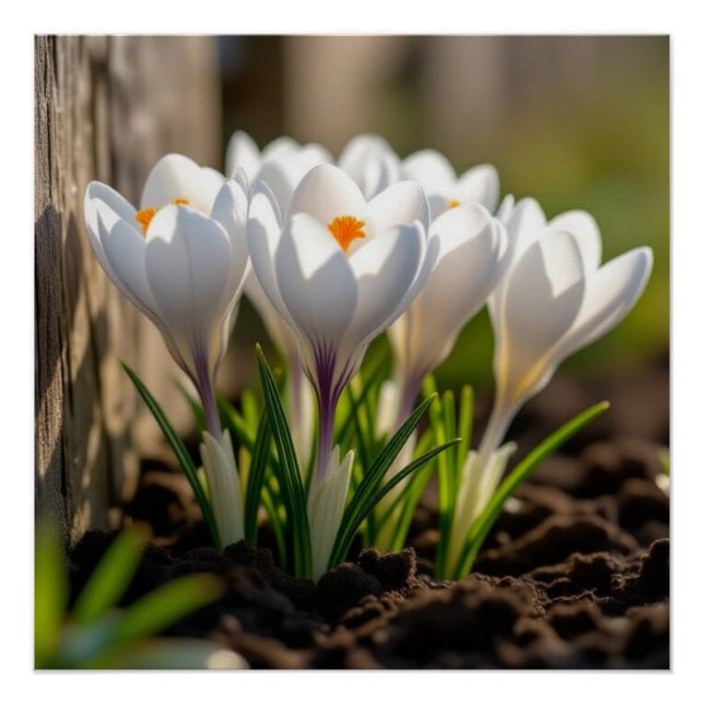 Crocus Flower Poster (Front)