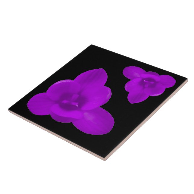Crocus Flower Purple Tile (Side)