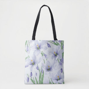 Crocus Flowers Tote Bag