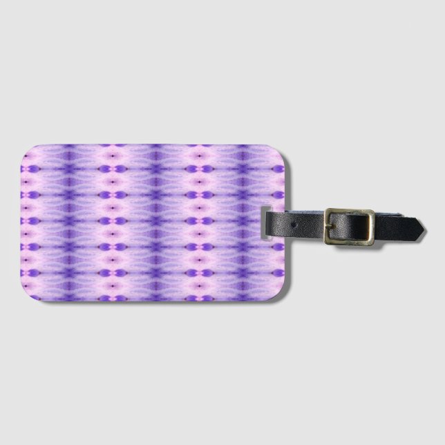 Crocus Ikat 5 Sangria Luggage Tag (Front Horizontal)