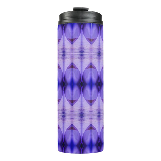 Crocus Ikat Sangria Thermal Tumbler (Front)