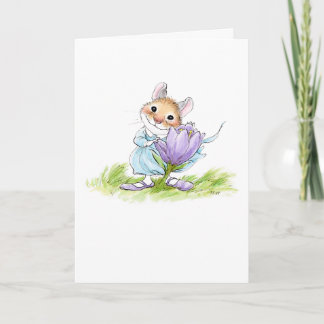 Crocus Mouse Card