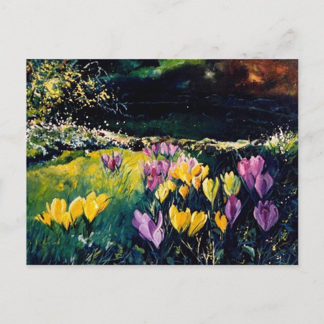 crocus postcard (Front)