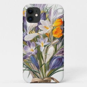 Crocus Spring Flower Botanical Floral Art Case-Mate iPhone Case