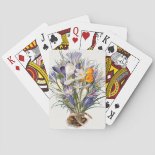 Crocus Spring Flower Floral Art Playing Cards