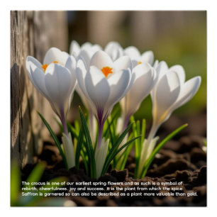 Crocus Symbolism Poster