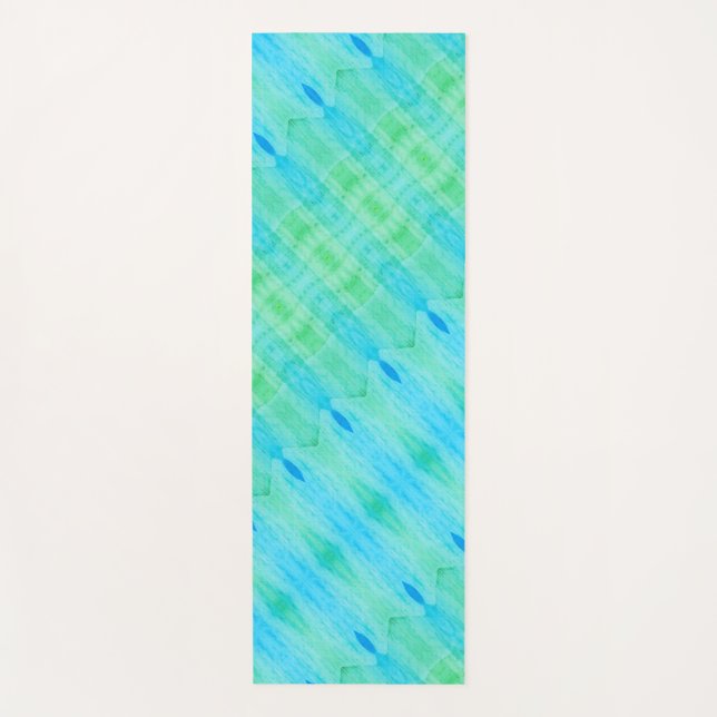 Crocus X GL Ikat 9  Yoga Mat (Front)