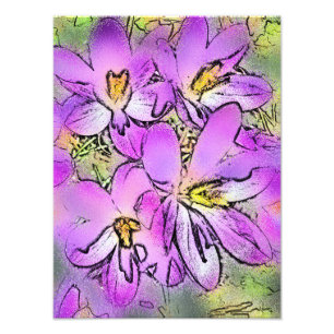 CROCUSES PHOTO PRINT