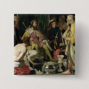 Croesus and Solon, 1624 15 Cm Square Badge