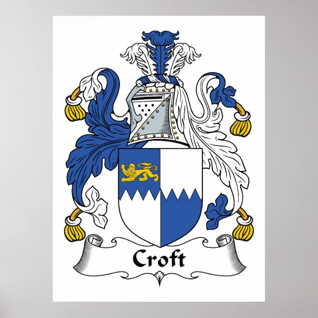 Croft Family Crest Poster (Front)