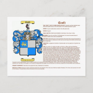 croft (meaning) postcard