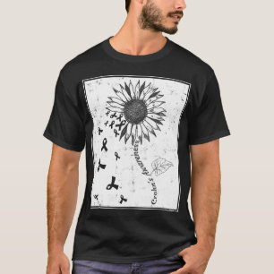 Crohn's Awareness Sunflower Distressed Disease T-Shirt