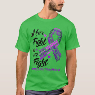 Crohns Colitis Awareness Her Fight is my Fight (2) T-Shirt