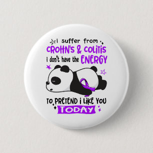 Crohn's & Colitis Awareness Month Ribbon Gifts 6 Cm Round Badge