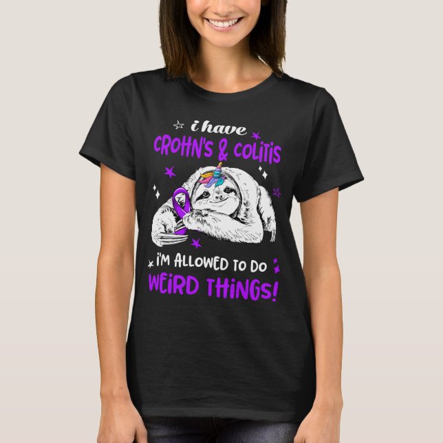 Crohn's & Colitis Awareness Month Ribbon Gifts T-Shirt (Front)