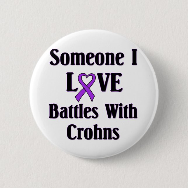 Crohns Disease 6 Cm Round Badge (Front)