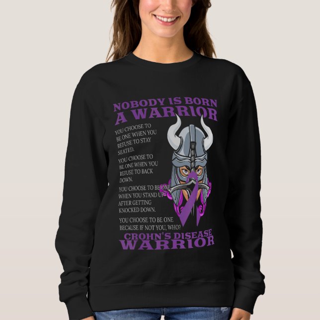 Crohns Disease Awareness Bowel Disease Related Fig Sweatshirt (Front)