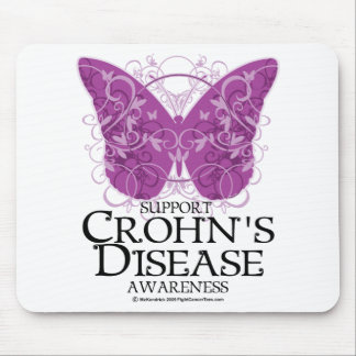 Crohn's Disease Butterfly Mouse Pad