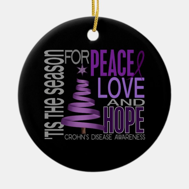 Crohns Disease Christmas 1 Ornaments (Front)