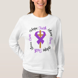 Crohn's Disease Faith Hope Love Cross T-Shirt