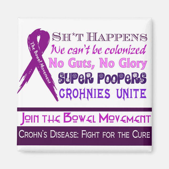 Crohn's Disease Humour Magnet (Front)