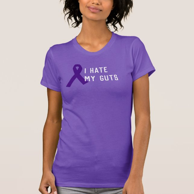 Crohn's Disease I Hate My Guts T-Shirt (Front)
