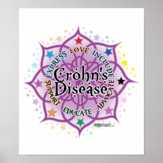 Crohn's Disease Lotus Poster