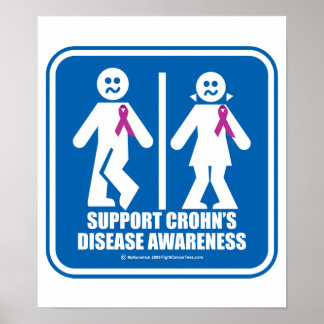 Crohn's Disease Restroom Sign